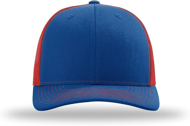 Richardson 112 Trucker Hat - Premium Adjustable Snapback Hat - Structured Six Panel Richardson Blank Caps