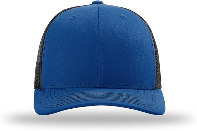 Richardson 112 Trucker Hat - Premium Adjustable Snapback Hat - Structured Six Panel Richardson Blank Caps