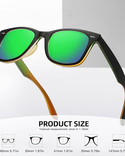 MEETSUN Polarized Sunglasses for Women Men Classic Retro Square Frame Driving Sun Glasses UV Protection