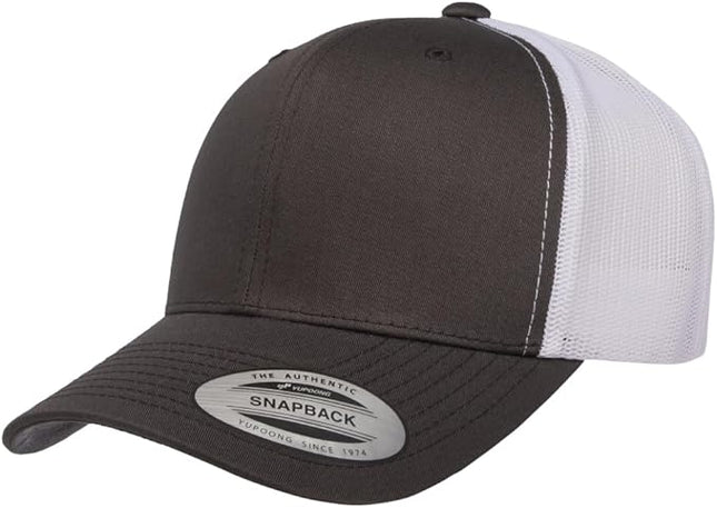Yupoong Classic Premium Mesh 6 Panel Retro Trucker Cap | Mid Profile Snapback | OSFA | Bulk Pack Available