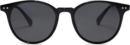 SOJOS Small Round Classic Polarized Sunglasses for Women Men Vintage Style UV400 Lens MAY SJ2113