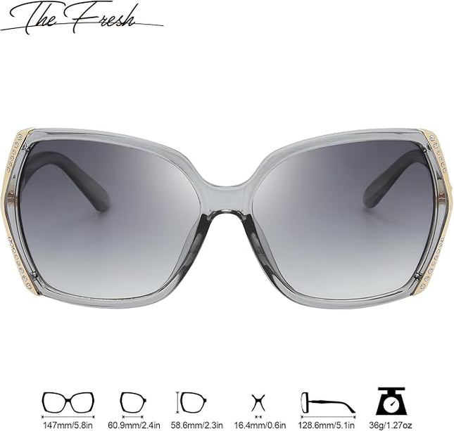 The Fresh Classic Crystal Elegant Women Beauty Design Sunglasses Gift Box