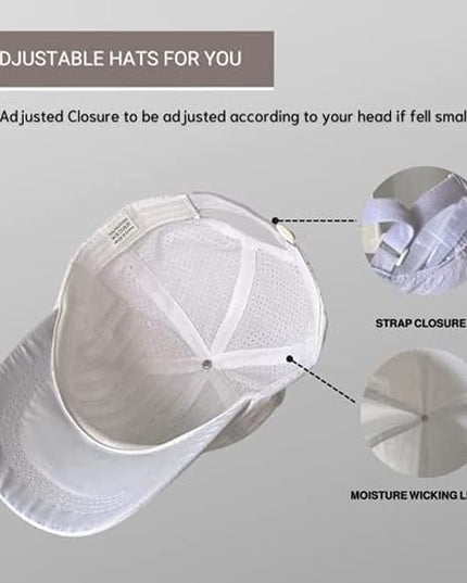 VOASTEK Running Hats for Men Baseball Cap Outdoor Essentials Runner Hat Jogging Cap Tennis Golf Workout Hats