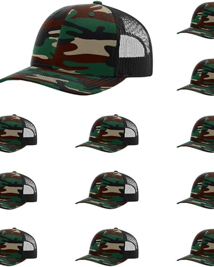 Richardson 112 Classic Six-Panel Adjustable Snapback Trucker Cap | Bulk Packs Available