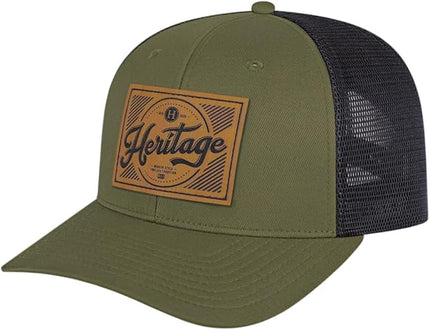 Cap America i8502 Flexfit 110 Premium Mid Profile 6-Panel Mesh Back Trucker Cap Hat w/UV Guard & Adjustable Snapback
