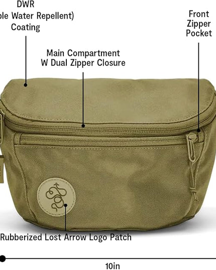 Baboon to the Moon Fanny Pack Full Size 3L Water Repellent Waist Bags Crossbody Belt Bag Lightweight Travel Everyday Bag for Men Women, Crocodile
