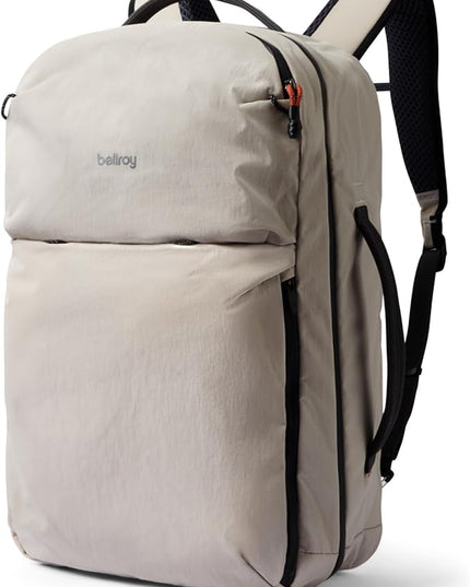 Bellroy Lite Travel Pack 30L (carry-on backpack, travel backpack for international travelers, with laptop pocket, interior packing cells and tuck-away shoulder straps) - Ash