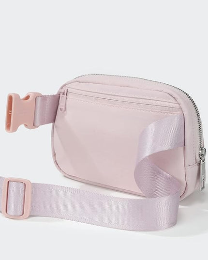 Pander Belt Bag with Adjustable Strap, Fashion Waist Packs, Crossbody Bags for Women (Pink).