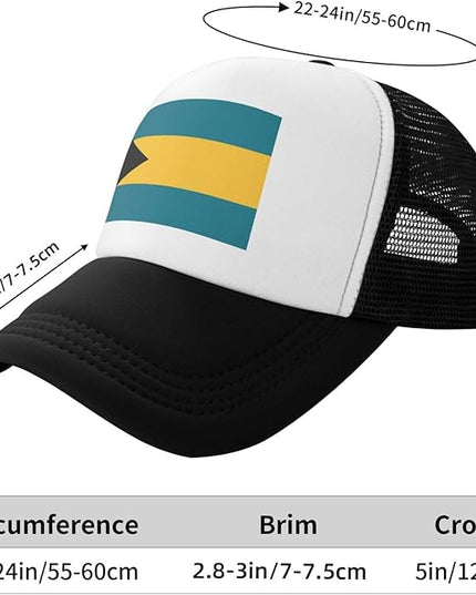 Cute Flag Baseball Cap for Men Women Mesh Trucker Hat Adjustable Patriotic Snapback Baseball Hat for Sports Running