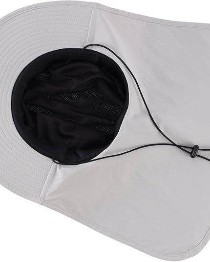Home Prefer UPF 50+ Sun Hats for Men Women Wide Brim Fishing Hat with Neck Flap UV Protection Sunblock Safari Bucket Hat