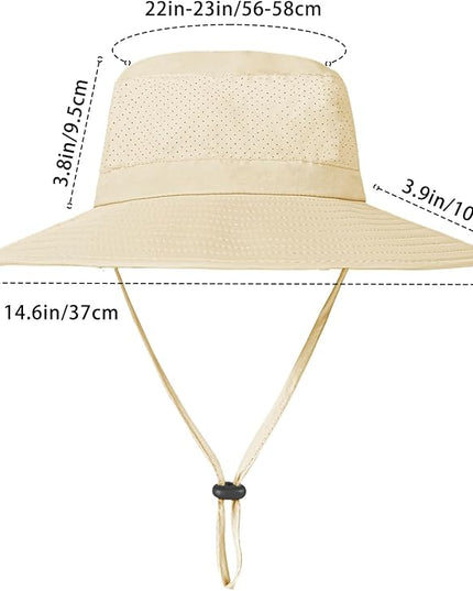 ZOORON Boonie Hat UPF 50+ Cooling Sun Hat for Men and Women,Wide Brim Bucket Hats with UV Protection for Safari Hiking Beach