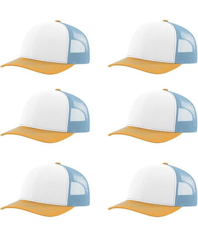 Richardson 112 Classic Six-Panel Adjustable Snapback Trucker Cap | Bulk Packs Available