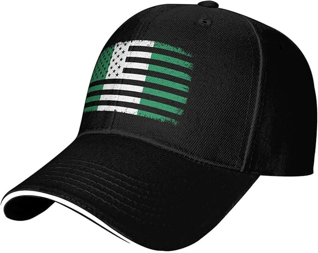 Unisex Baseball Cap Trucker Dad Hat for Men Women Adjustable Outdoors Sun hat Black