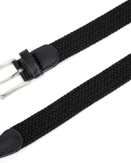 Braided Canvas Woven Elastic Stretch Belts for Men/Women/Junior with Multicolored