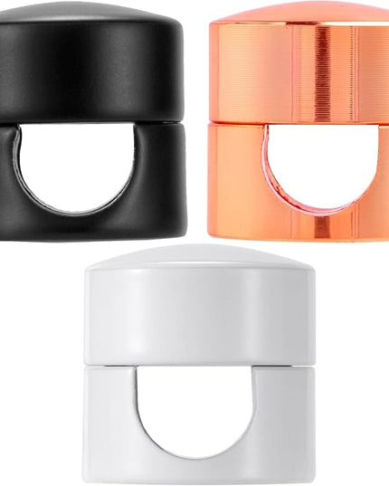 3 Sets Charger Holders for Cords, Adjustable Cable Anchor Holders, Adhesive Metal Cord Clips, Cable Management Wire Organizers for Desk, Office, Nightstand - Matte Black, White, Rose Gold