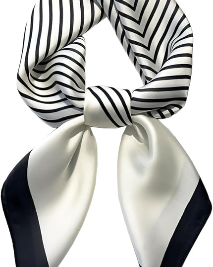 Head Bandanas Scarf for Women Silk Satin Hair Scarf Lightweight Vintage Fashion Square Neck Scarves Gift