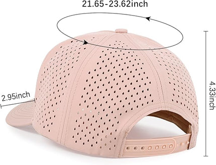 kozinu Quick Dry Baseball Cap Curved Brim Snapback Hat Laser Cut Mesh Ball Cap Golf Ball Cap for Men Women
