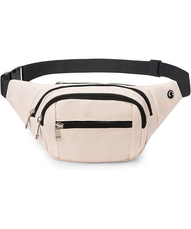 DAITET Crossbody Fanny Pack for Men&Women,Large Waist Bag & Hip Bum Bag with Adjustable Strap for Outdoors Workout Traveling Casual Running Hiking Cycling