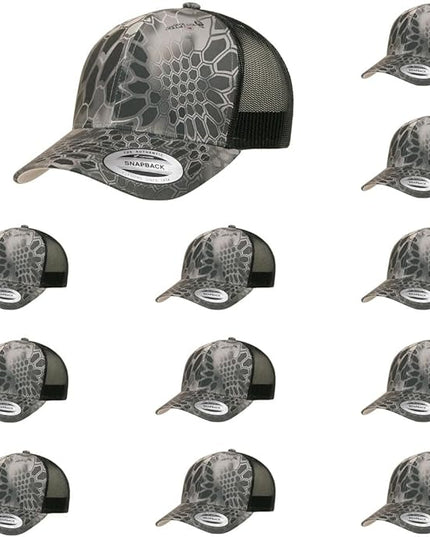 Yupoong Classic Premium Mesh 6 Panel Retro Trucker Cap | Mid Profile Snapback | OSFA | Bulk Pack Available