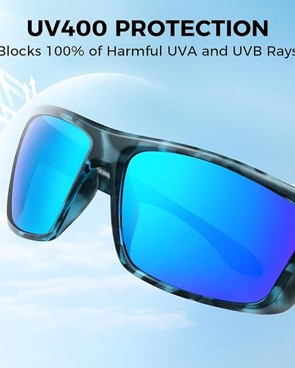 KastKing Huzzah Polarized Sport Sunglasses for Men and Women, Ideal for Driving Fishing Cycling and Running,UV Protection