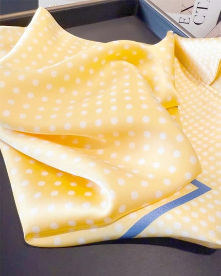 MINIDORA Satin Scarves for Women 27.5 × 27.5 inches Medium Square Elegant Silk Feeling Head Scarf