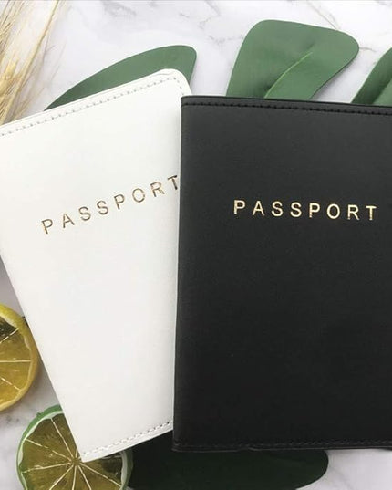 Passport Wallets Travel Holder Set,Honeymoon gift, Slim Passport Case Covers and Organizer Slots Couple Travel Luggage Tags Passport Cover - Wedding Bridal Shower Gift