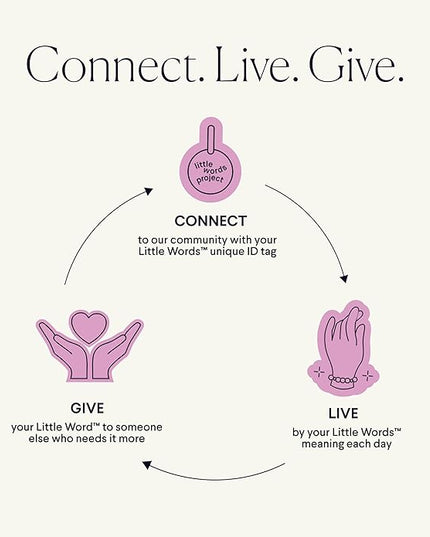 Little Words Project Mother's Day Gifts, The Original Word Bracelet, Made with Colorful Beads and Plated Brass Hardware, Handcrafted Design & Positive Message