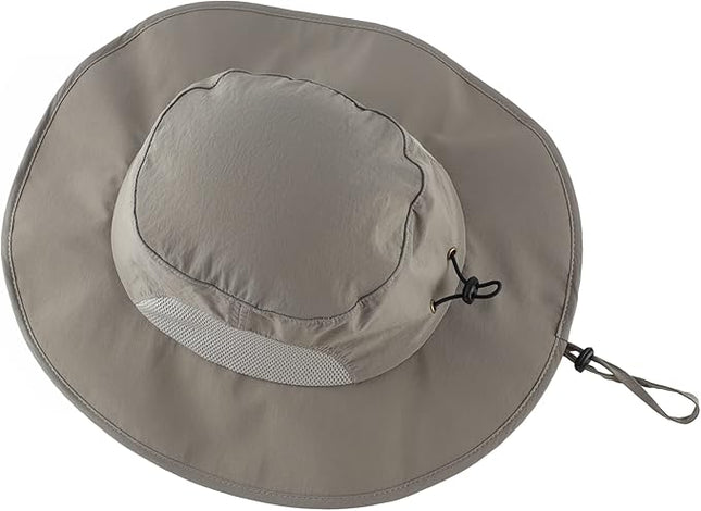 Home Prefer UPF50+ Mens Sun Hat Wide Brim Fishing Hat for Men UV Protection Womens Beach Bucket Hat for Golf Hiking Gardening