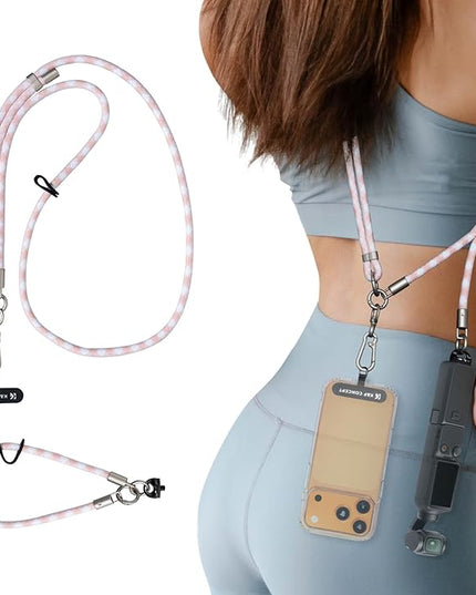 K&F CONCEPT 2-in-1 Phone Lanyard Crossbody with 1/4" Screw, Adjustable Anti Theft Crossbody Strap Compatible for DJI Osmo