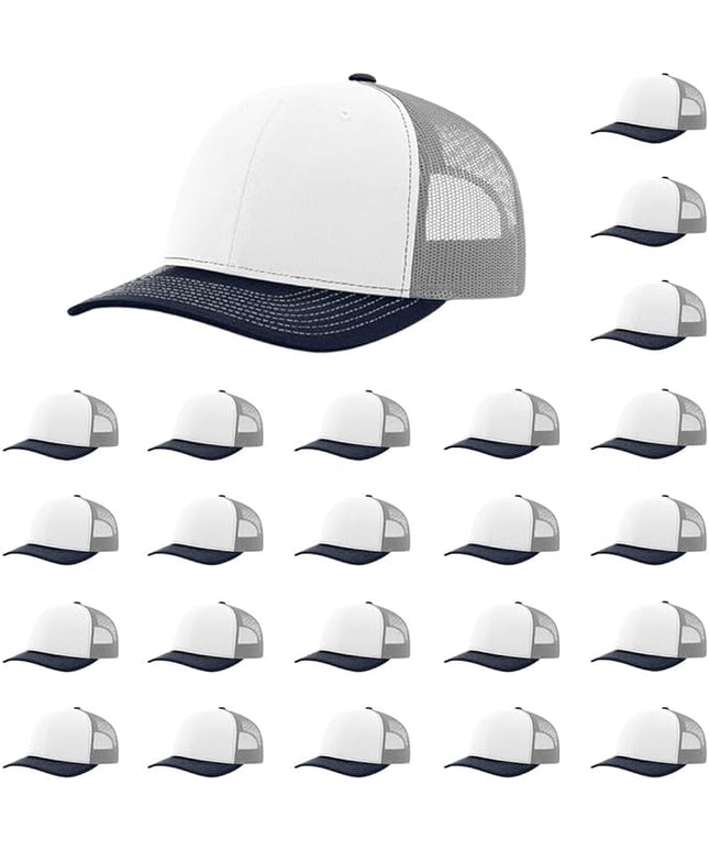 Richardson 112 Classic Six-Panel Adjustable Snapback Trucker Cap | Bulk Packs Available