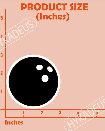 (3Pcs) Bowling Stickers Waterproof Vinyl Bowling Ball Decals for Water Bottle, Tumbler, Laptop, Phone Case, Poster Board, Scrapbooking, Team Players, Coach, 3" x 3"