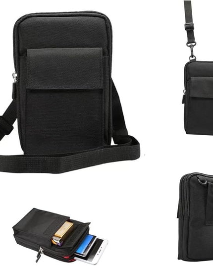Universal Crossbody Cellphone Purse Waist Pack Bag for Outdoor Sports Moblie Phone Carrying Cases Shoulder Belt Bag Pouch for iPhone X 8/8 Plus Samsung Galaxy Phones Under 6.4'' from WaitingU