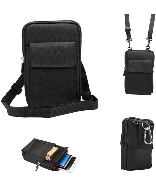 Universal Crossbody Cellphone Purse Waist Pack Bag for Outdoor Sports Moblie Phone Carrying Cases Shoulder Belt Bag Pouch for iPhone X 8/8 Plus Samsung Galaxy Phones Under 6.4'' from WaitingU