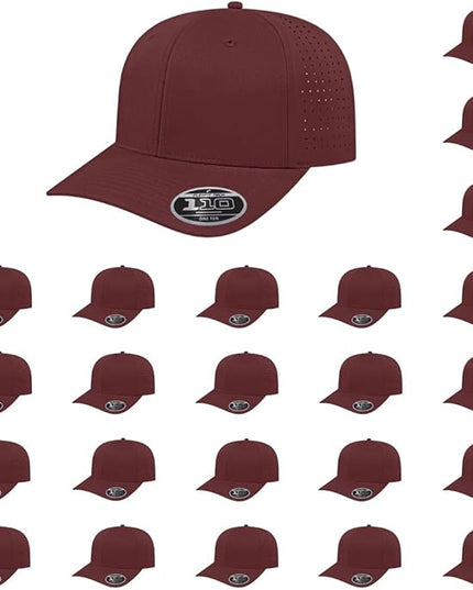 Cap America i8533 Flexfit 110 Perforated Performance Snapback Mid Profile 6-Panel Cap w/UV Guard & Adjustable Snapback