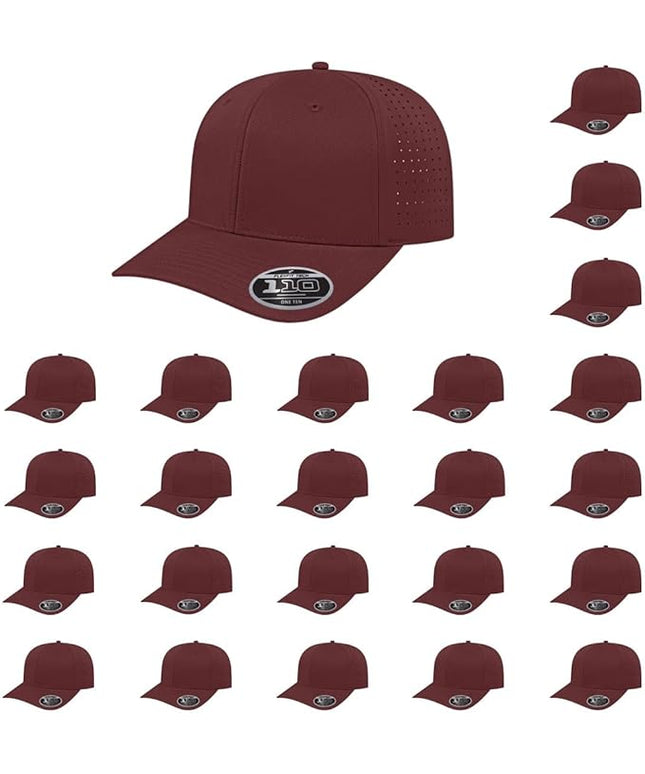 Cap America i8533 Flexfit 110 Perforated Performance Snapback Mid Profile 6-Panel Cap w/UV Guard & Adjustable Snapback