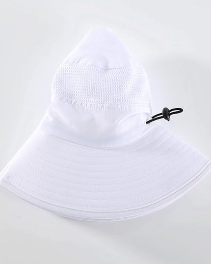 Home Prefer UPF50+ Mens Sun Hat Wide Brim Fishing Hat Womens UV Protection Cap Breathable Mesh Safari Gardening Bucket Hat
