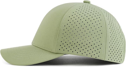 VOBOOM Men Quick Dry Baseball Cap Laser Cut Mesh Ball Curved Brim Snapback Hat