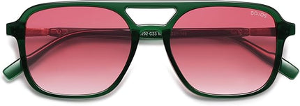 SOJOS Retro Aviator Sunglasses for Women Men,Trendy Rectangle Womens Mens Shades Sun Glasses SJ2202