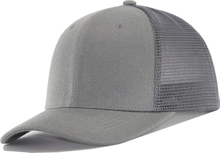 Mesh Snapback Hat (M/L/XL/XXL) - Blank Structured Men's Trucker Hats-Baseball Caps - Adjustable Ball Cap