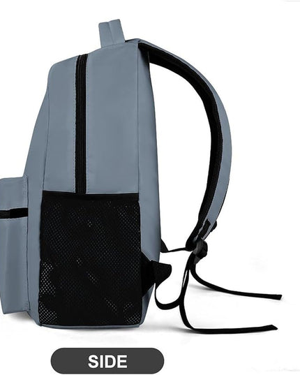 Fashion Slate Gray Backpack Lightweight Large Capacity Laptop Daybag for Travel Work
