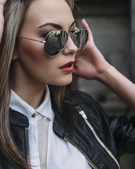 Pro Acme Classic Aviator Sunglasses for Women & Men Glass Lens Metal Frame UV400 Driver Sunglasses