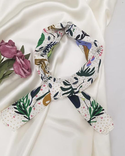 Julunar Silk Like Head Scarf for Women - Satin Large Hair Scarves - 35" Square Silk Hair Wrap for Sleeping with Gift Packed