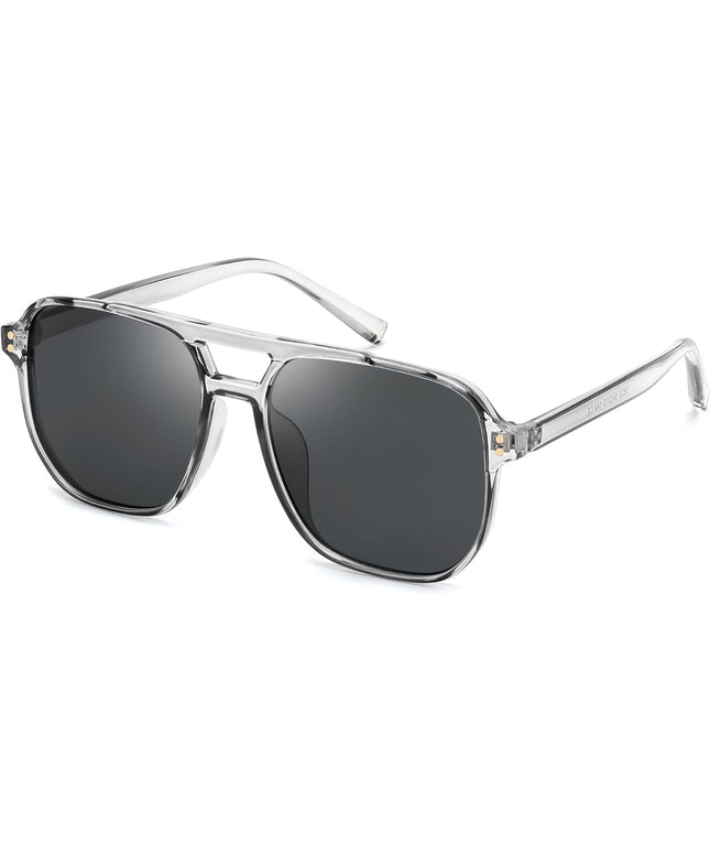 FEISEDY Retro Square Aviator Sunglasses Women Men 70s Vintage Trendy Plastic Frame Sun Glasses B2835