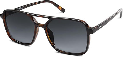 SOJOS Trendy Vintage Aviator Square Sunglasses For Womens Mens Retro 70s UV400 Women Sun Glasses SJ2327