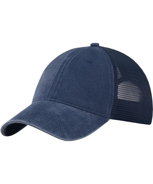 CYGTE Distressed Soft Trucker Hat | XL/XXL Available | Unstructured Vinatge Washed Snapback Baseball Cap for Men Women