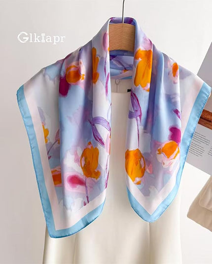 Satin Bandana Headscarf for Women Silky Hair Scarves for Fashion Lightweight