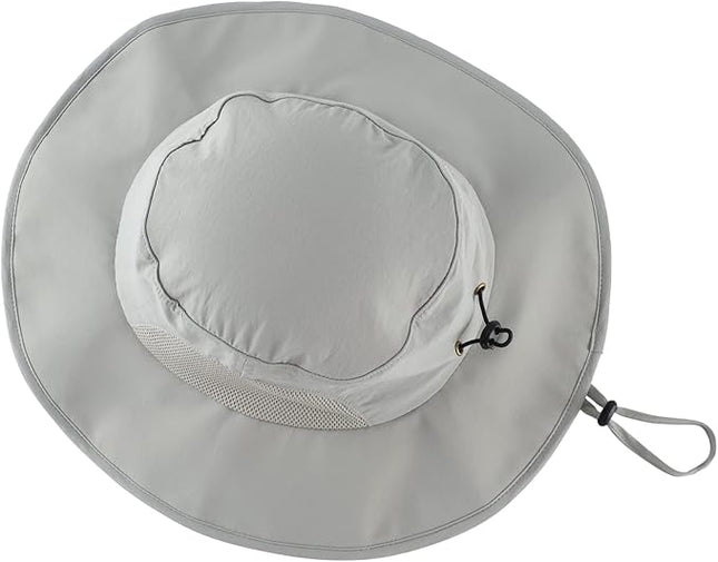 Home Prefer UPF50+ Mens Sun Hat Wide Brim Fishing Hat for Men UV Protection Womens Beach Bucket Hat for Golf Hiking Gardening