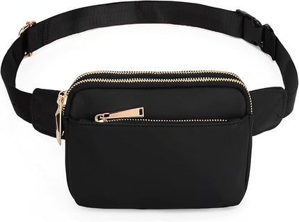 UTO Fanny Pack for Women Crossbody Trendy Fashion Belt Purse Chest Waist Hip Bumbag for Outdoor Shopping Travel Hiking