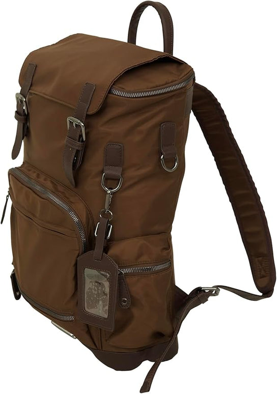 Grand Prix Deluxe Equestrian Backpack, Water-Repellent Riding Gear Bag with Boot Compartment and Organizer Pockets, Brown