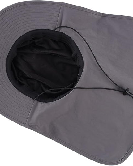 Home Prefer UPF 50+ Sun Hats for Men Women Wide Brim Fishing Hat with Neck Flap UV Protection Sunblock Safari Bucket Hat